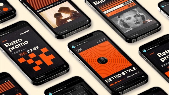 Videohive Retro Stories Pack Product Promo template preview