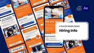 Videohive Social Media Reels - Hiring Info After Effect Templates Product Promo template preview
