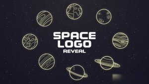 Videohive Space Planet Logo Reveal Logo Stings template preview