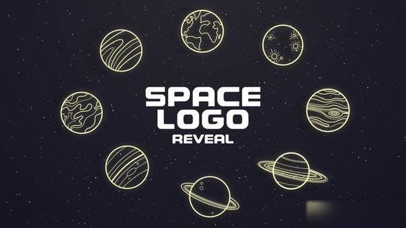 Videohive Space Planet Logo Reveal Logo Stings template preview