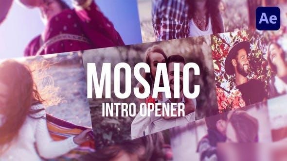 Videohive Mosaic Intro Openers template preview