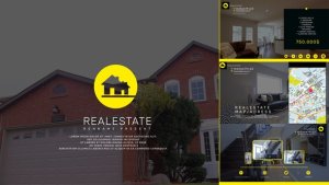 Real Estate Modern Video Displays template preview