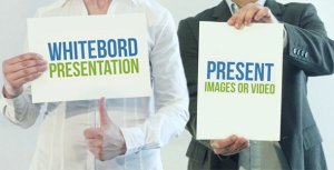 White Board Presentation Video Displays template preview