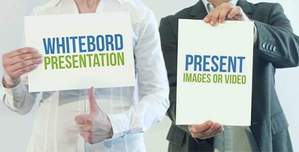 White Board Presentation Video Displays template preview