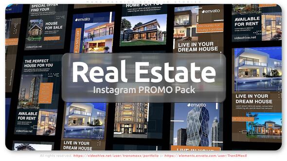 Videohive Real Estate - Instagram Promo Pack Product Promo template preview