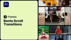 Bento Scroll Transitions 3 Frames for Premiere Pro Premiere Pro template preview