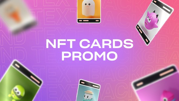 Videohive NFT Cards promo Product Promo template preview