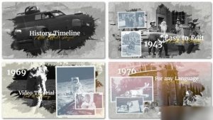 Videohive History Timeline Slideshow 50319904 Openers template preview