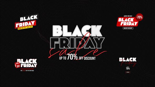 Videohive Black Friday Sale Titles Titles template preview
