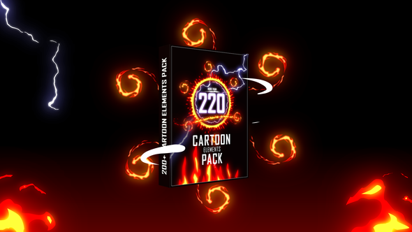 220+ Cartoon Elements Pack Video Displays template preview