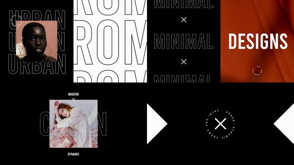 Videohive Urban Promo Intro Video Displays template preview