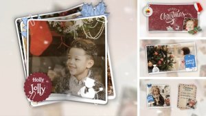 Videohive Christmas Folded Slideshow Video Displays template preview