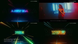 Videohive Wonder 80's Cinematic Titles Titles template preview