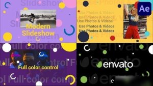 Videohive Circle Shapes Slideshow for After Effects Openers template preview