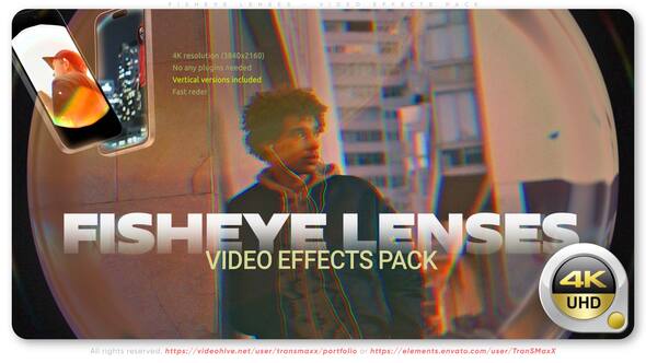 Videohive Fisheye Lenses - Video Effects Pack Elements template preview
