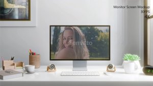 Videohive Monitor Screen Mockup Video Displays template preview