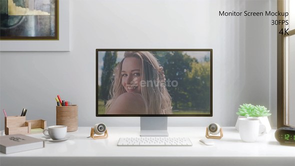 Videohive Monitor Screen Mockup Video Displays template preview