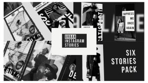 Videohive Urban Stories Instagram Black Product Promo template preview