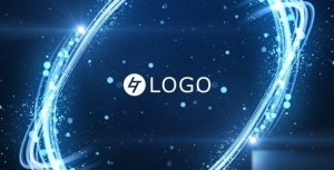 Videohive Light Streak Particles Logo Logo Stings template preview