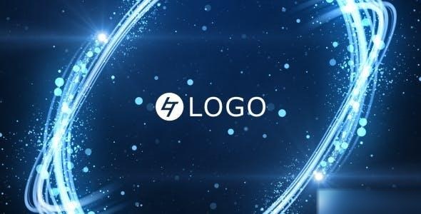 Videohive Light Streak Particles Logo Logo Stings template preview