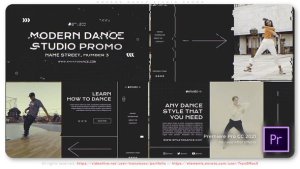 Modern Dance Studio Promo Premiere Pro template preview