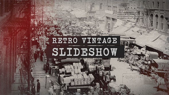 Videohive Retro Vintage Slideshow Video Displays template preview