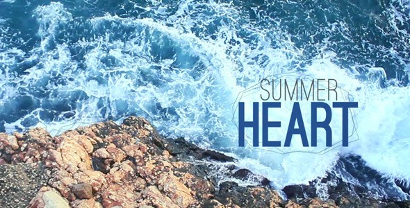 Videohive Summer Heart Titles template preview