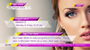 New Lower Thirds Package Video Displays template preview