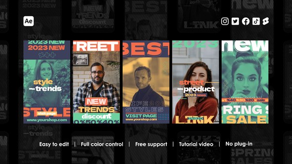 Videohive Fashion Week Instagram Stories 45163639 Product Promo template preview