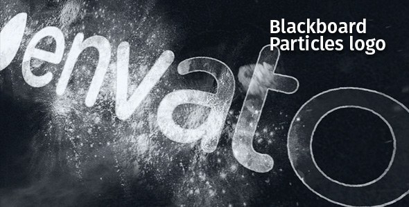 Videohive Blackboard Particles Logo Logo Stings template preview