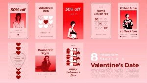 Videohive Valentine's Day Sale Instagram Stories B237 Product Promo template preview