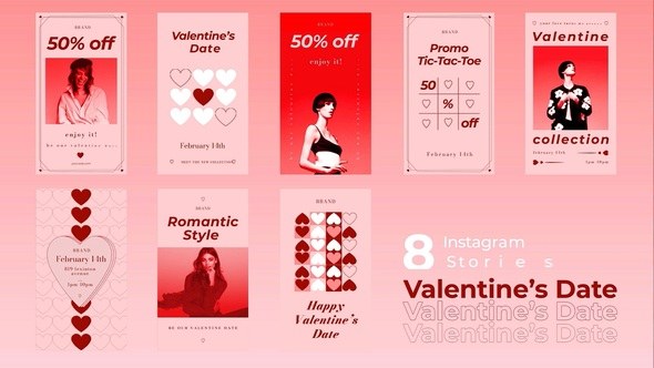 Videohive Valentine's Day Sale Instagram Stories B237 Product Promo template preview