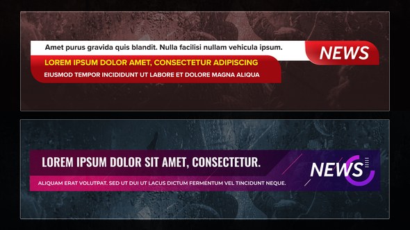 Videohive News Lower Thirds Pack Broadcast-packages template preview