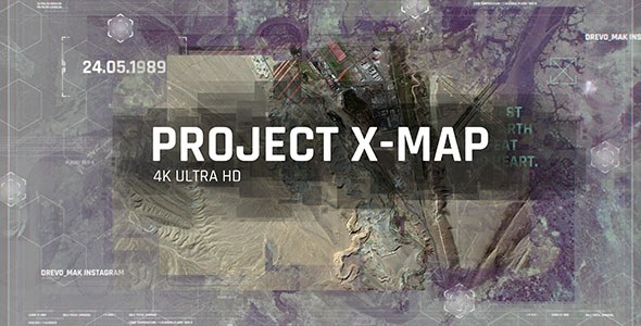 Project X MAP / Technology Paralax Slideshow / 3D Camera / Clean Travel Memories / Satellite Photo Video Displays template preview
