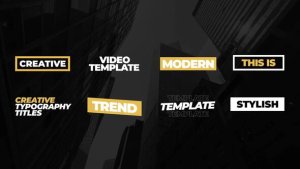 Videohive Modern Titles | After Effects 50858614 Titles template preview