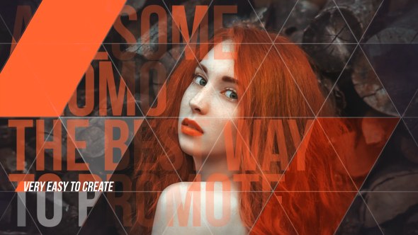 Triangle Beauty Video Displays template preview