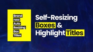 Videohive Self-Resizing Box & Highlight Titles Titles template preview