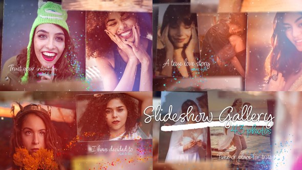 Videohive Romantic Photo Slideshow Gallery Video Displays template preview