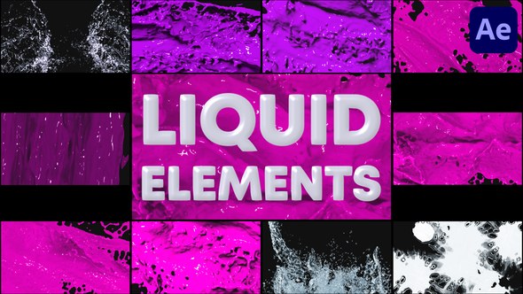Videohive Liquid Elements for After Effects 47704514 Elements template preview