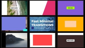 Videohive Fast Minimal Transitions Elements template preview