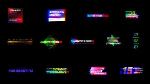 Videohive Modern Glitch Titles 57806476 Titles template preview