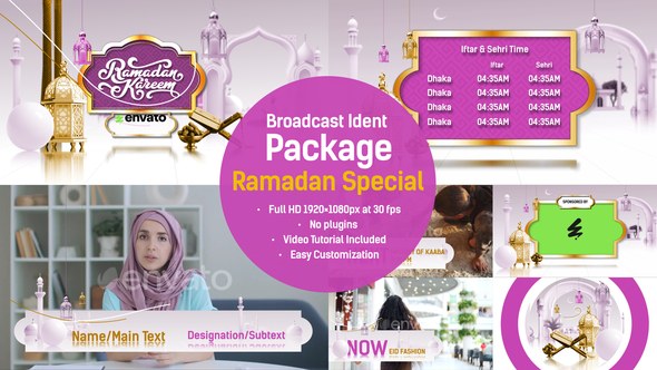 Videohive Broadcast Ident Package: Ramadan Special Broadcast-packages template preview