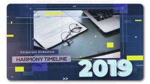 Videohive Harmony Timeline Corporate Slideshow Openers template preview