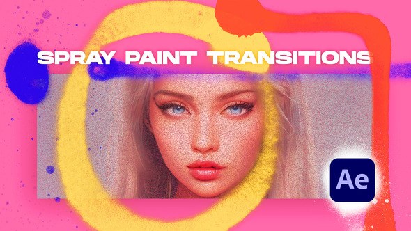 Videohive Spray Paint Transitions Vol. 1 Broadcast-packages template preview