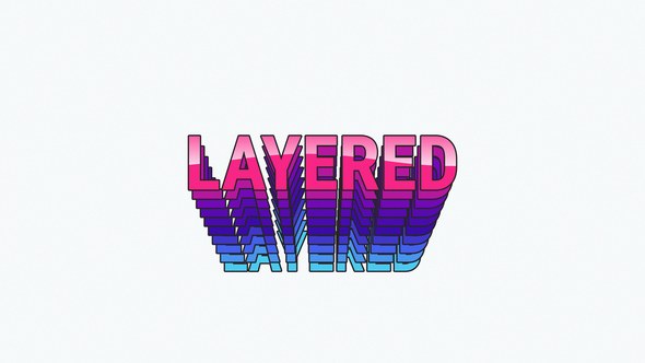 Videohive Layered Typography Titles template preview