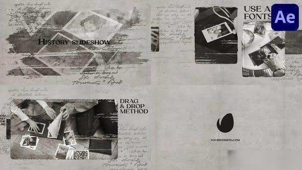 Videohive History Slideshow for After Effects 45395860 Openers template preview
