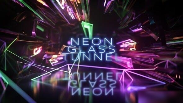 Videohive Neon Glass Tunnel Openers template preview