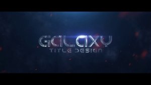 Galaxy Title Design Video Displays template preview