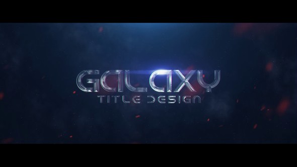 Galaxy Title Design Video Displays template preview