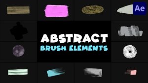 Videohive Abstract Brush Elements | After Effects Elements template preview